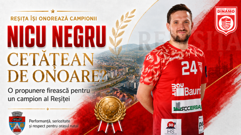 Respect, Nicu Negru! Campionul Reșiței merită să fie privit și acasă la înălțimea carierei sale