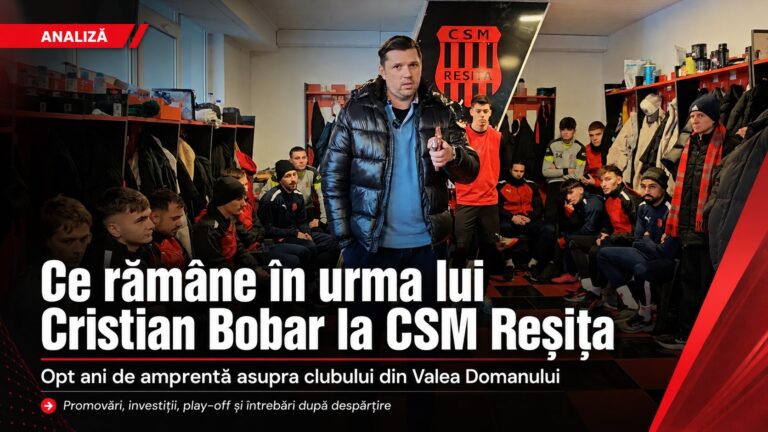 Ce rămâne în urma lui Cristian Bobar la CSM Reșița. Două promovări, investiții, play-off în Liga 2, dar și un final amar