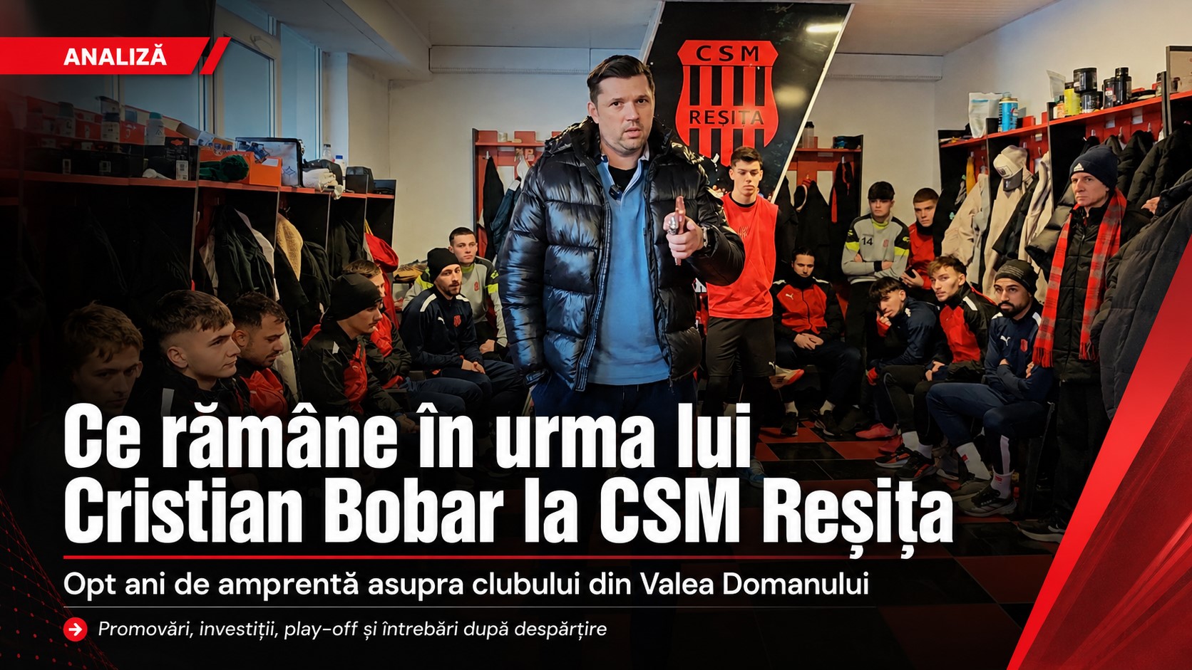 Ce rămâne în urma lui Cristian Bobar la CSM Reșița